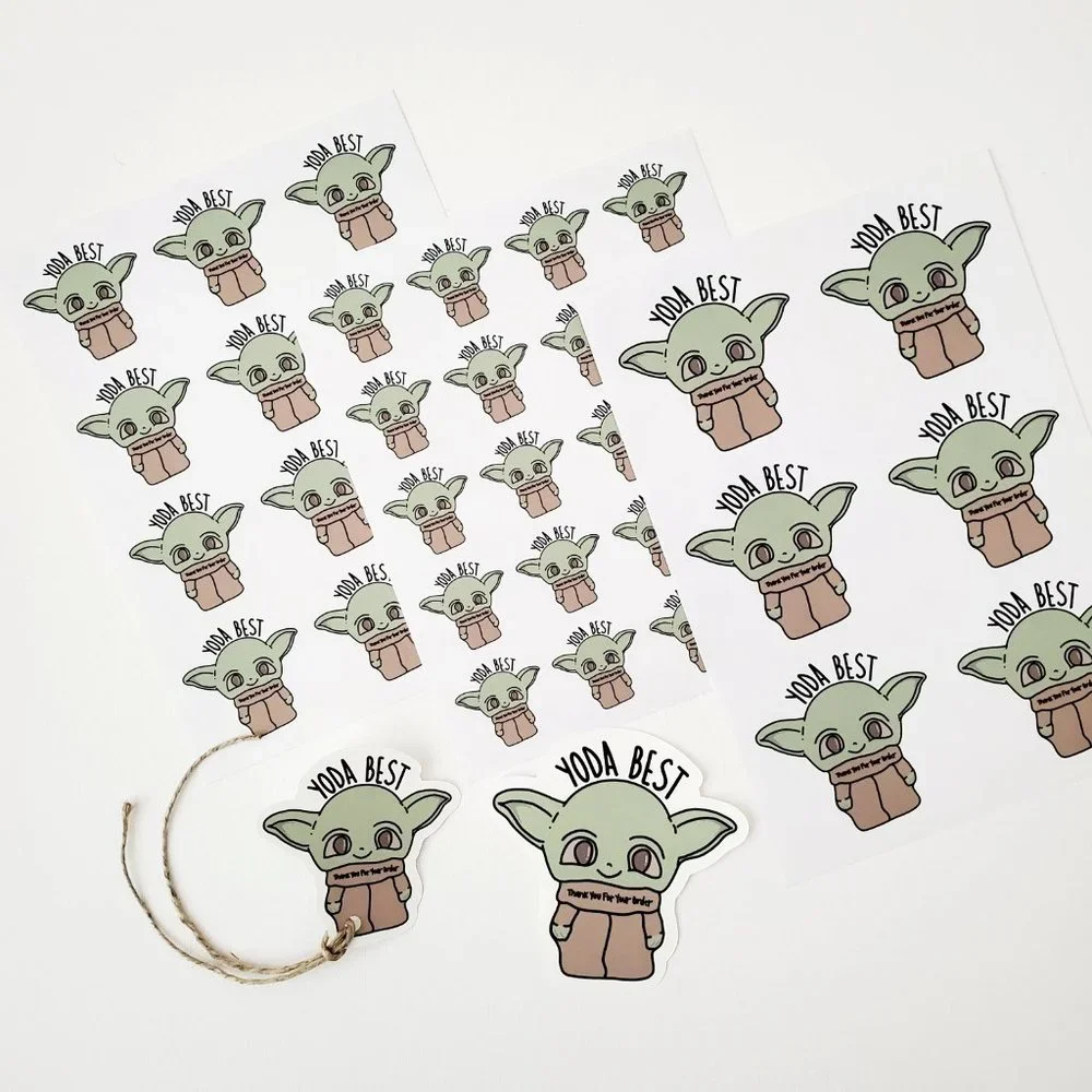 LB062 Baby Yoda Poshmark Stickers  [Price Firm] - Picture 8 of 10